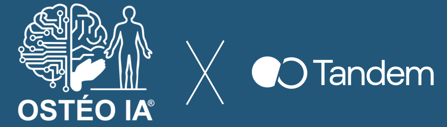 partenariat Tandem Health x Osteo IA - l'assistant consultation pour les ostéopathes