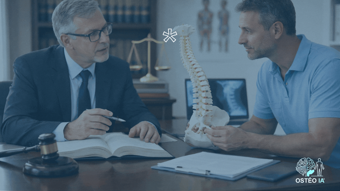 video conférence OSTEO IA Le diagnostic ostéopathique l'analyse du juriste et la démarche clinique de l'ostéopathe